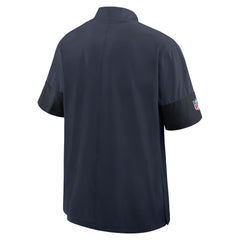 Chicago Bears Sideline Short Sleeve Quarter-Zip Dri-FIT Coach Jacket - Navy Jackets