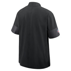 Cincinnati Bengals Sideline Short Sleeve Quarter-Zip Dri-FIT Coach Jacket - Black Jackets