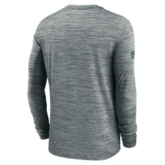 Green Bay Packers Sideline Velocity Performance Long Sleeve T-Shirt - Gray - Gray T-shirts