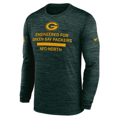 Green Bay Packers Sideline Velocity Performance Long Sleeve T-Shirt - Green - Green T-shirts