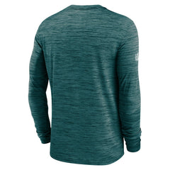 Philadelphia Eagles Sideline Velocity Performance Long Sleeve T-Shirt - Midnight Green - Midnight Green T-shirts