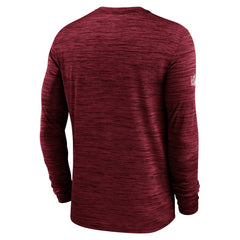 Tampa Bay Buccaneers Sideline Velocity Performance Long Sleeve T-Shirt - Red - Red T-shirts