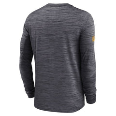 Pittsburgh Steelers Sideline Velocity Performance Long Sleeve T-Shirt - Black - Black T-shirts