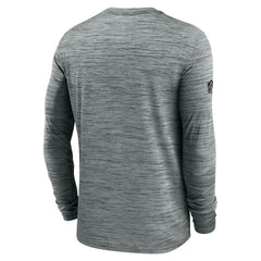 Pittsburgh Steelers Sideline Velocity Performance Long Sleeve T-Shirt - Gray - Gray T-shirts