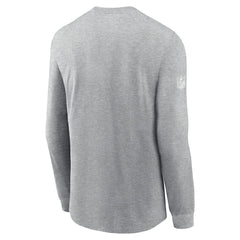 Arizona Cardinals Sideline Dri-FIT Long Sleeve T-Shirt - Heather Gray T-shirts