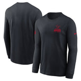 Houston Texans Sideline Dri-FIT Long Sleeve T-Shirt - Navy T-shirts