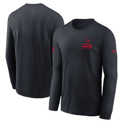 Houston Texans Sideline Dri-FIT Long Sleeve T-Shirt - Navy T-shirts