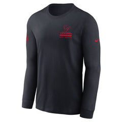 Houston Texans Sideline Dri-FIT Long Sleeve T-Shirt - Navy T-shirts
