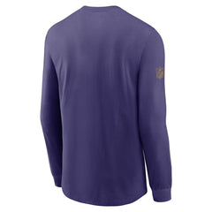 Baltimore Ravens Sideline Dri-FIT Long Sleeve T-Shirt - Purple T-shirts