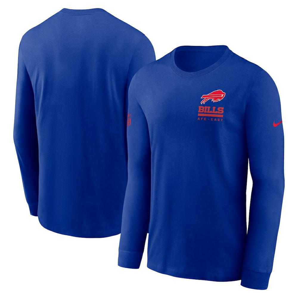 Buffalo Bills Sideline Dri-FIT Long Sleeve T-Shirt - Royal T-shirts