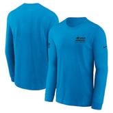 Carolina Panthers Sideline Dri-FIT Long Sleeve T-Shirt - Blue T-shirts