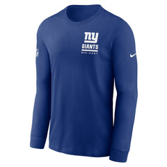 New York Giants Sideline Dri-FIT Long Sleeve T-Shirt - Royal T-shirts