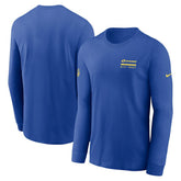 Los Angeles Rams Sideline Dri-FIT Long Sleeve T-Shirt - Royal T-shirts