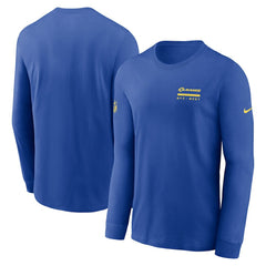 Los Angeles Rams Sideline Dri-FIT Long Sleeve T-Shirt - Royal T-shirts