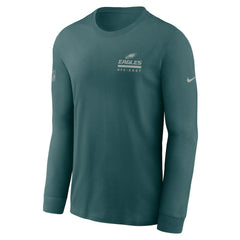 Philadelphia Eagles Sideline Dri-FIT Long Sleeve T-Shirt - Midnight Green T-shirts