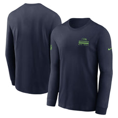 Seattle Seahawks Sideline Dri-FIT Long Sleeve T-Shirt - College Navy T-shirts