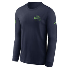 Seattle Seahawks Sideline Dri-FIT Long Sleeve T-Shirt - College Navy T-shirts