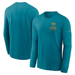 Jacksonville Jaguars Sideline Dri-FIT Long Sleeve T-Shirt - Teal T-shirts
