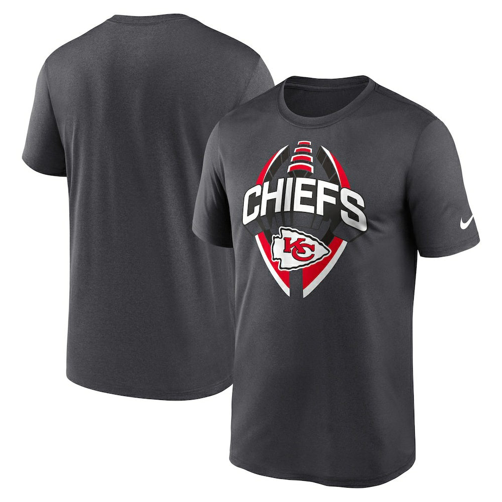 Kansas City Chiefs Legend Icon Performance T-Shirt - Gray T-shirts