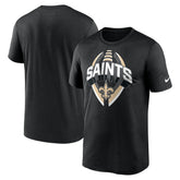 New Orleans Saints Legend Icon Performance T-Shirt - Black T-shirts