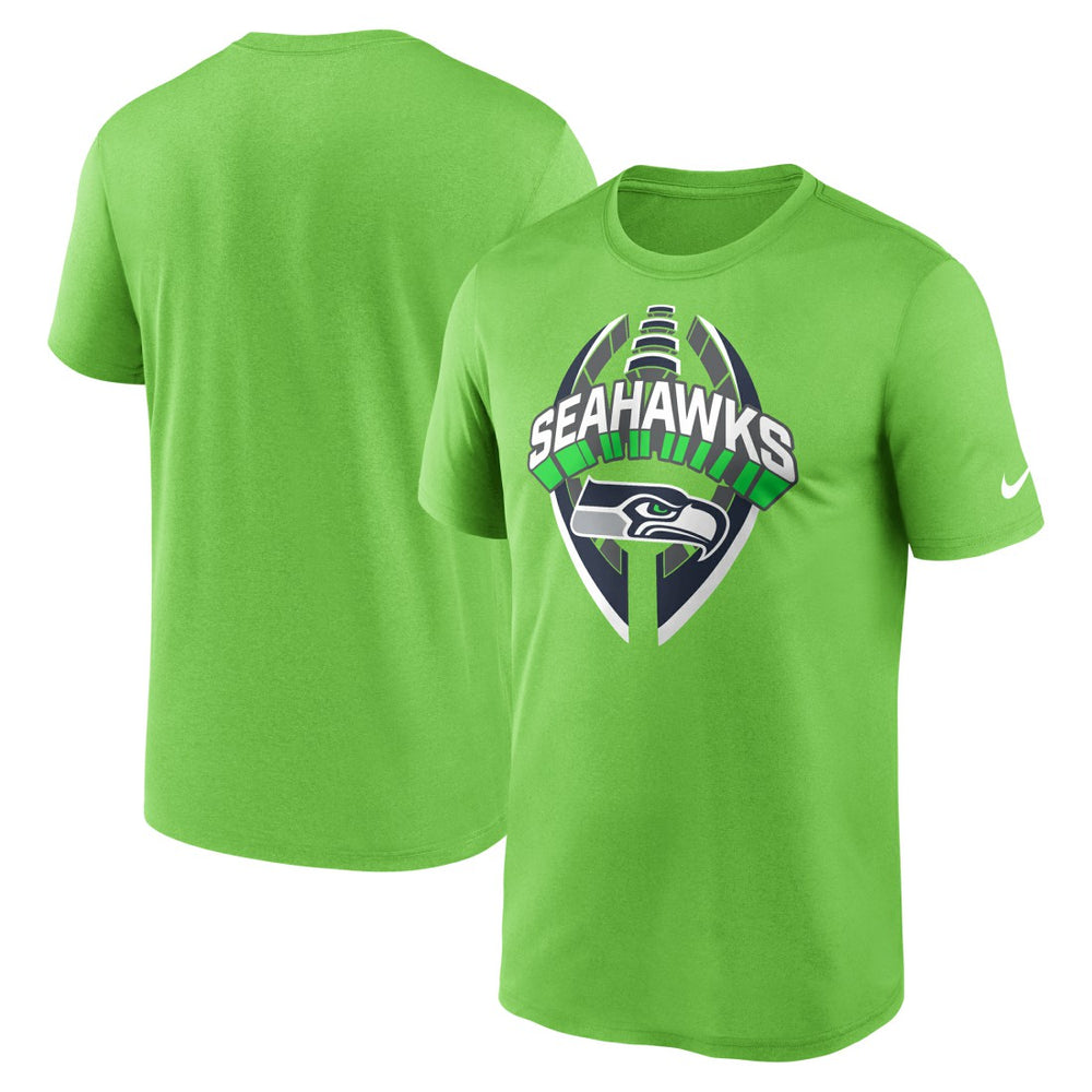 Seattle Seahawks Legend Icon Performance T-Shirt - Neon Green T-shirts