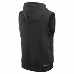 New York Jets Sideline Standard Issue Dri-FIT Sleeveless Hoodie - Black Hoodies