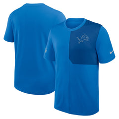 Detroit Lions Sideline UV Dri-Fit Coach Shirt - Blue