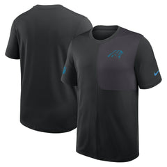 Carolina Panthers Sideline UV Dri-Fit Coach Shirt - Black