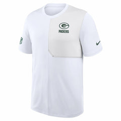 Green Bay Packers Sideline UV Dri-Fit Coach Shirt - White
