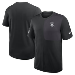 Las Vegas Raiders Sideline UV Dri-Fit Coach Shirt - Black