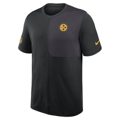Pittsburgh Steelers Sideline UV Dri-Fit Coach Shirt - Black