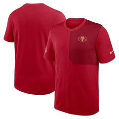 San Francisco 49ers Sideline UV Dri-Fit Coach Shirt - Scarlet
