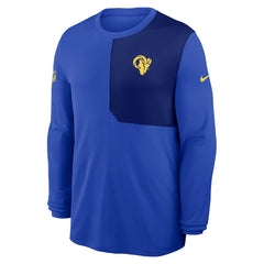 Los Angeles Rams Sideline Coach UV Dri-FIT Long Sleeve Shirt - Royal