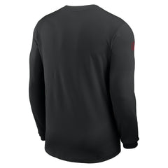 San Francisco 49ers Sideline Coach UV Dri-FIT Long Sleeve Shirt - Black