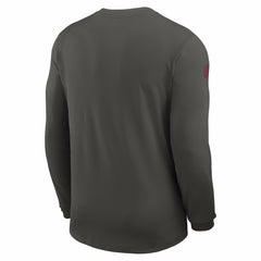 Tampa Bay Buccaneers Sideline Coach UV Dri-FIT Long Sleeve Shirt - Pewter