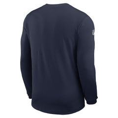 Dallas Cowboys Sideline Coach UV Dri-FIT Long Sleeve Shirt - Navy