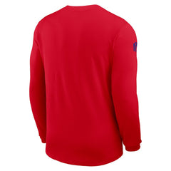 Buffalo Bills Sideline Coach UV Dri-FIT Long Sleeve Shirt - Red