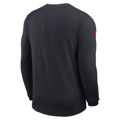 Houston Texans Sideline Coach UV Dri-FIT Long Sleeve Shirt - Navy