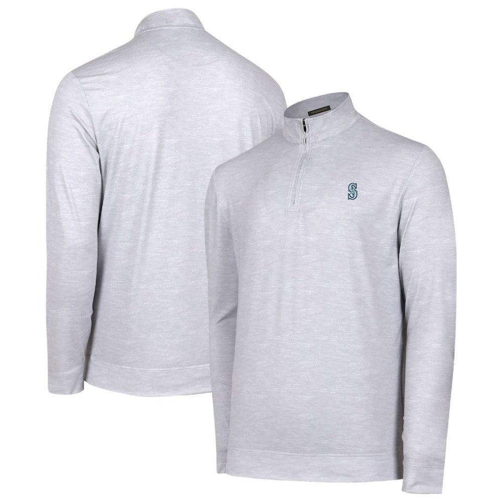 Seattle Mariners Sublime Tri-Blend Quarter-Zip Jacket - Gray Jackets