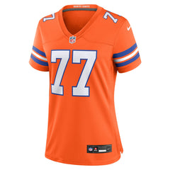 Quinn Meinerz Denver Broncos Women's Mile High Collection 1977 Throwback Player Game Jersey - Orange Jerseys