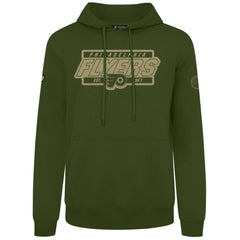 Philadelphia Flyers Levelwear Podium Pullover Hoodie - Olive | US 202116574