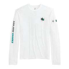San Jose Sharks johnnie-O Adam Long Sleeve T-Shirt - White | US 202116638