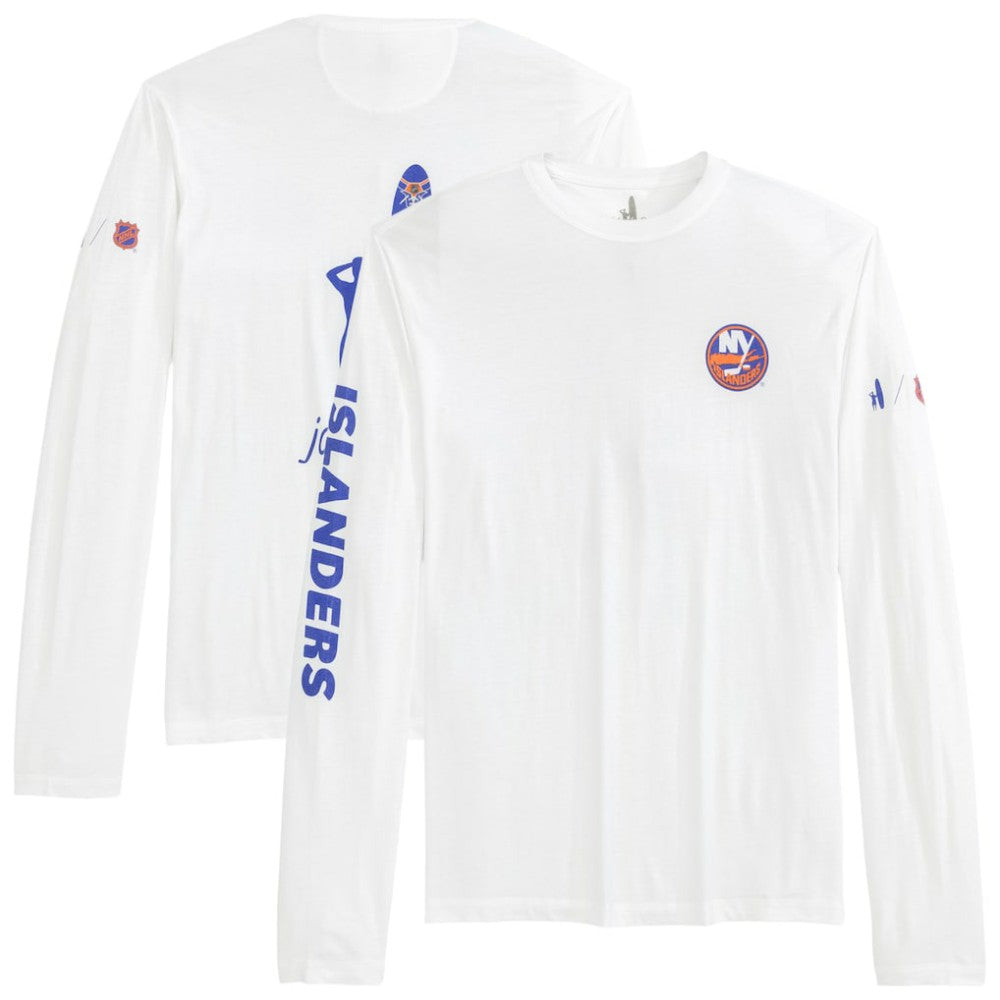 New York Islanders johnnie-O Adam Long Sleeve T-Shirt - White | US 202116654