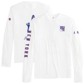 New York Rangers johnnie-O Adam Long Sleeve T-Shirt - White | US 202116659