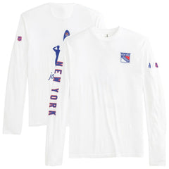 New York Rangers johnnie-O Adam Long Sleeve T-Shirt - White | US 202116659