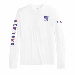 New York Rangers johnnie-O Adam Long Sleeve T-Shirt - White | US 202116659