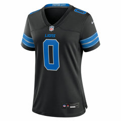 Jahmyr Gibbs Detroit Lions Women's 2nd Alternate Game Player Jersey - Black Jerseys
