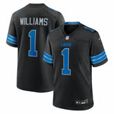 Jameson Williams Detroit Lions Alternate Game Player Jersey - Black Jerseys