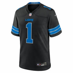 Jameson Williams Detroit Lions Alternate Game Player Jersey - Black Jerseys