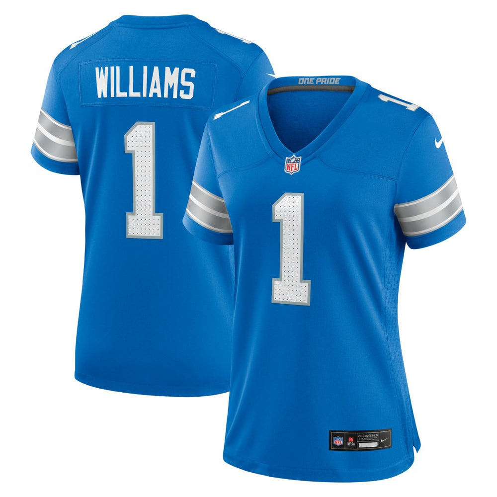 Jameson Williams Detroit Lions Women's Game Player Jersey - Blue Jerseys